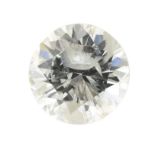 A brilliant-cut diamond, weighing 0.33ct.