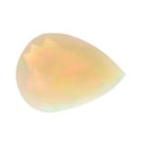 A pear-shape opal.