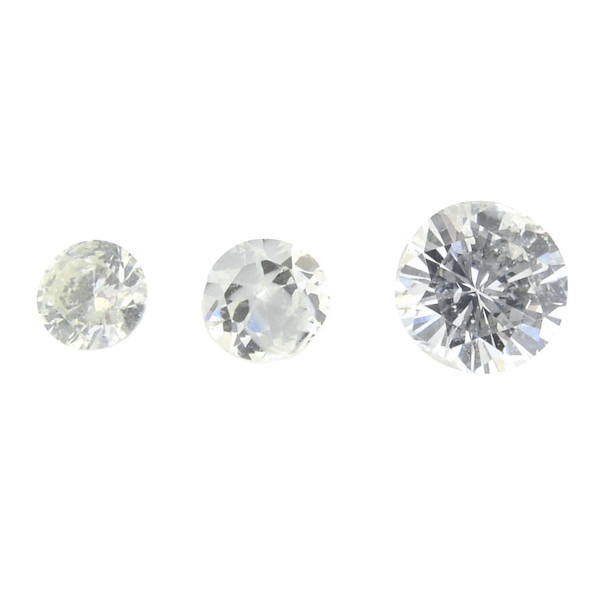 A selection of diamonds.