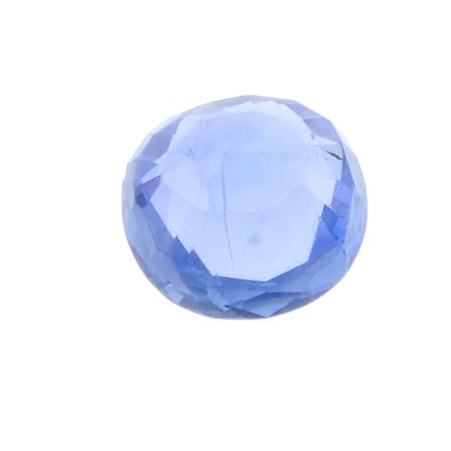 A circular shape blue sapphire weighing 1.56ct measuring 6.85 by 7 by 3.52mm. - Image 2 of 2