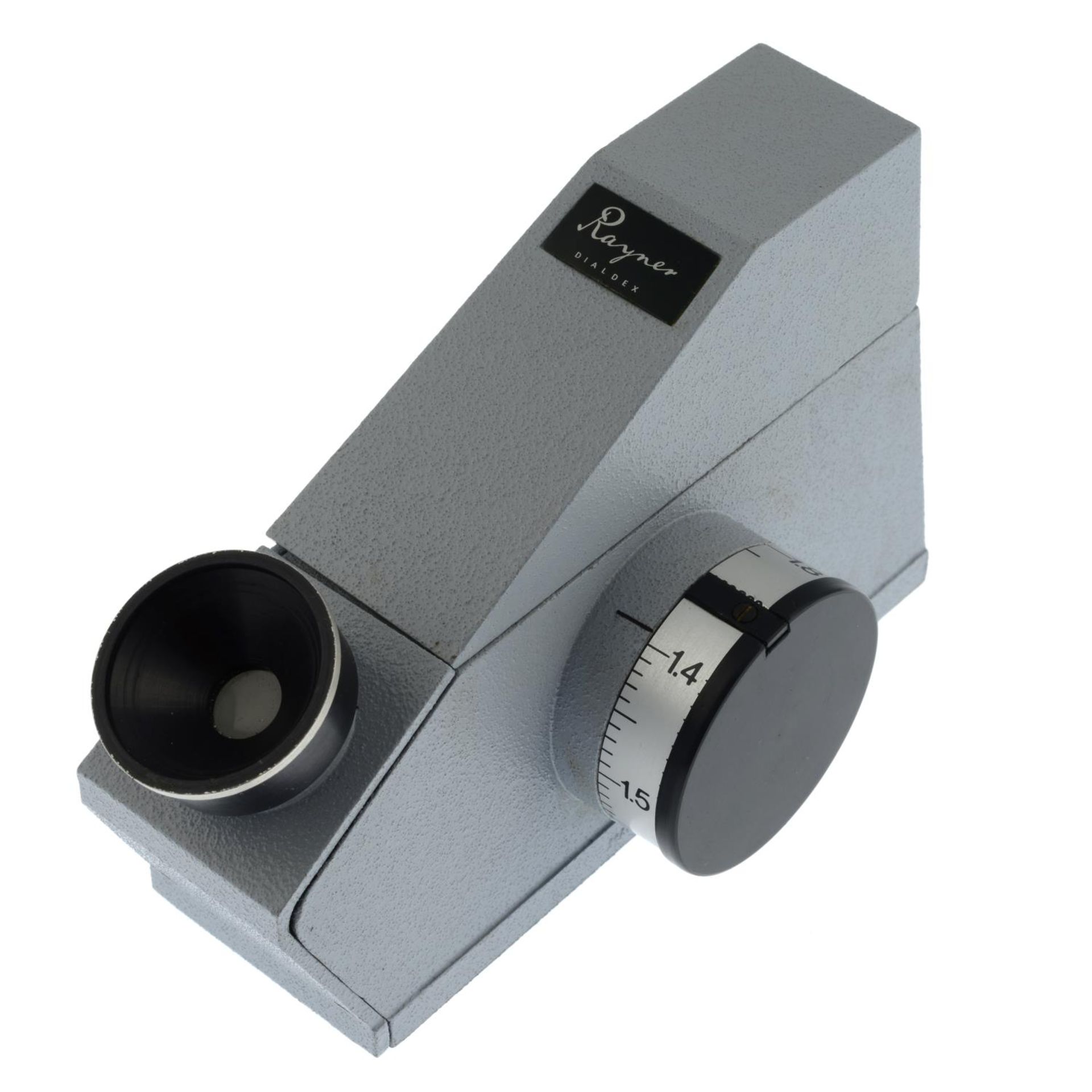 A Rayner refractometer and spectroscope, with stand.