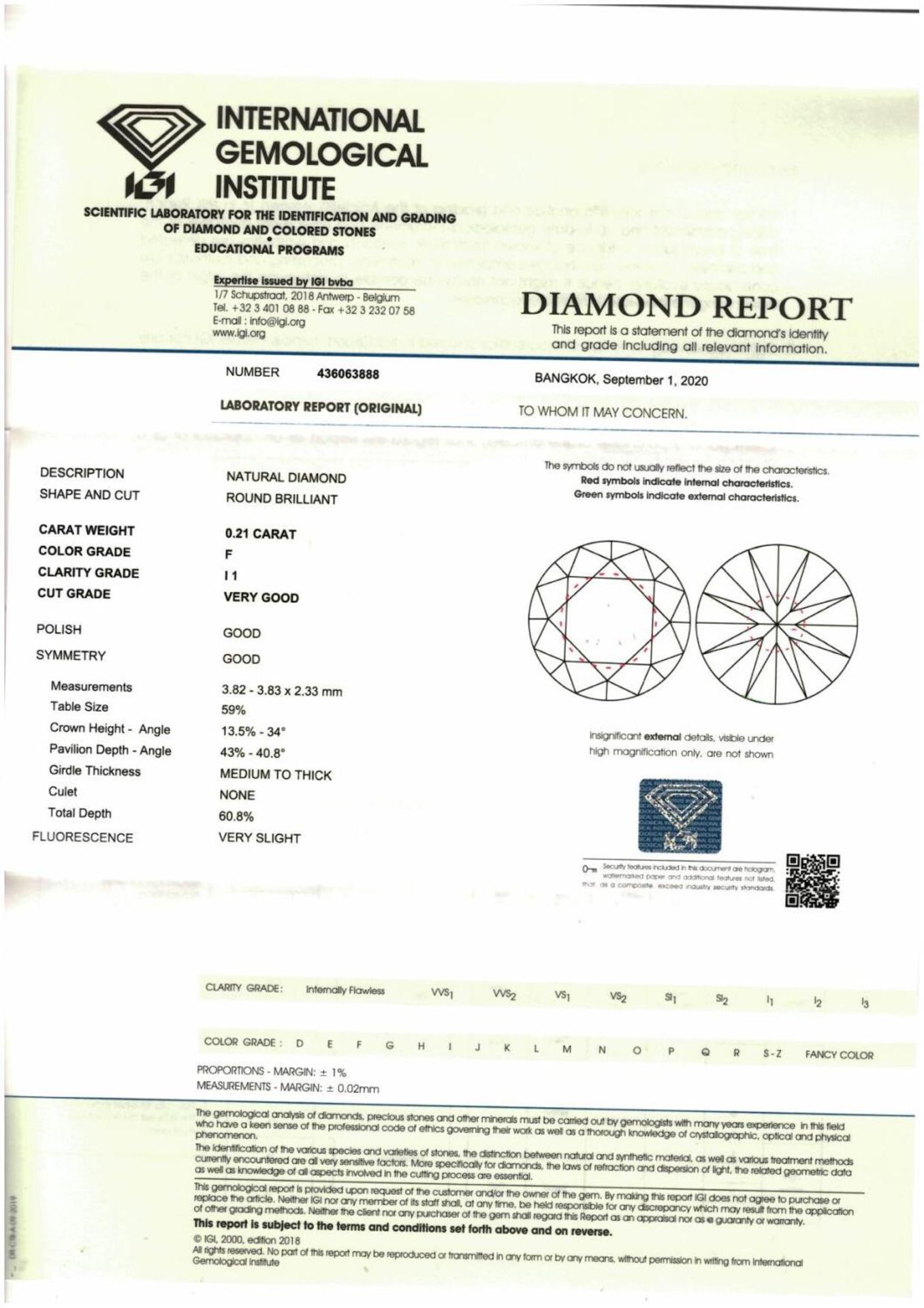 A brilliant cut diamond weighing 0.21ct. - Image 3 of 3