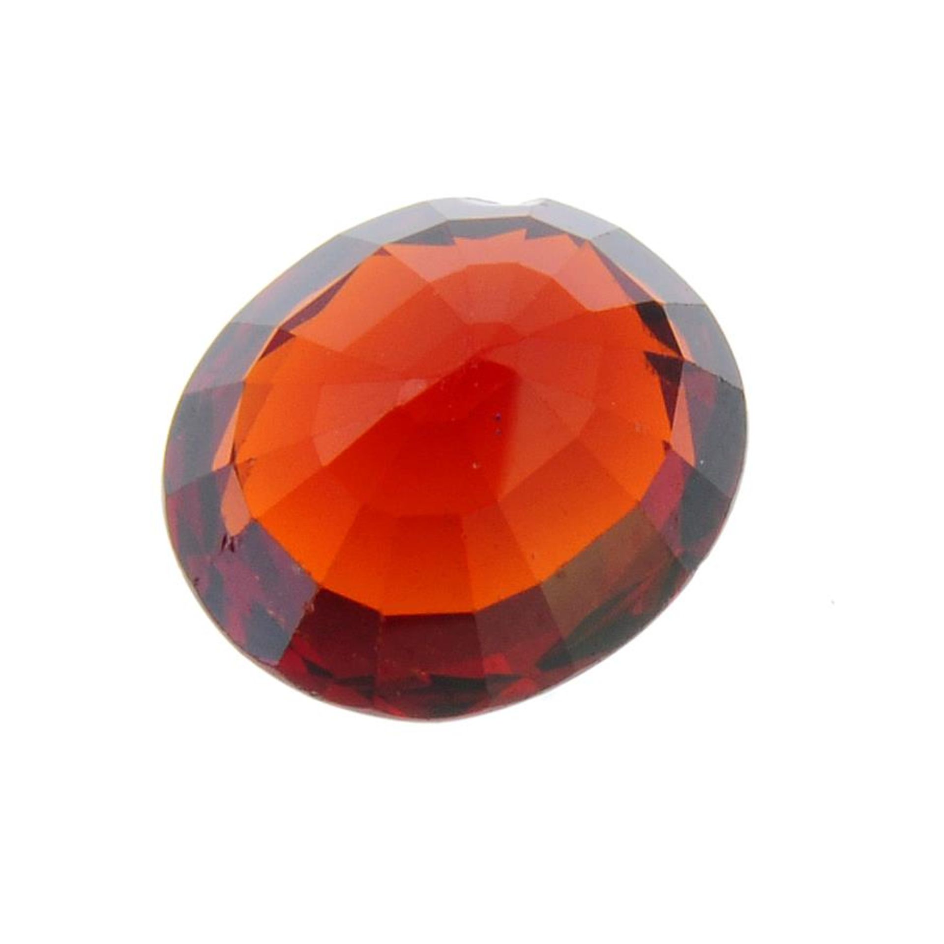A oval shape garnet weighing 5.99ct measuring 11.25 by 9.95 by 5.9mm. - Image 2 of 2