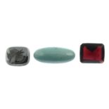 A selection of gemstones.