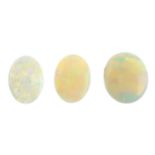 A selection of vari-shape opal cabochons.