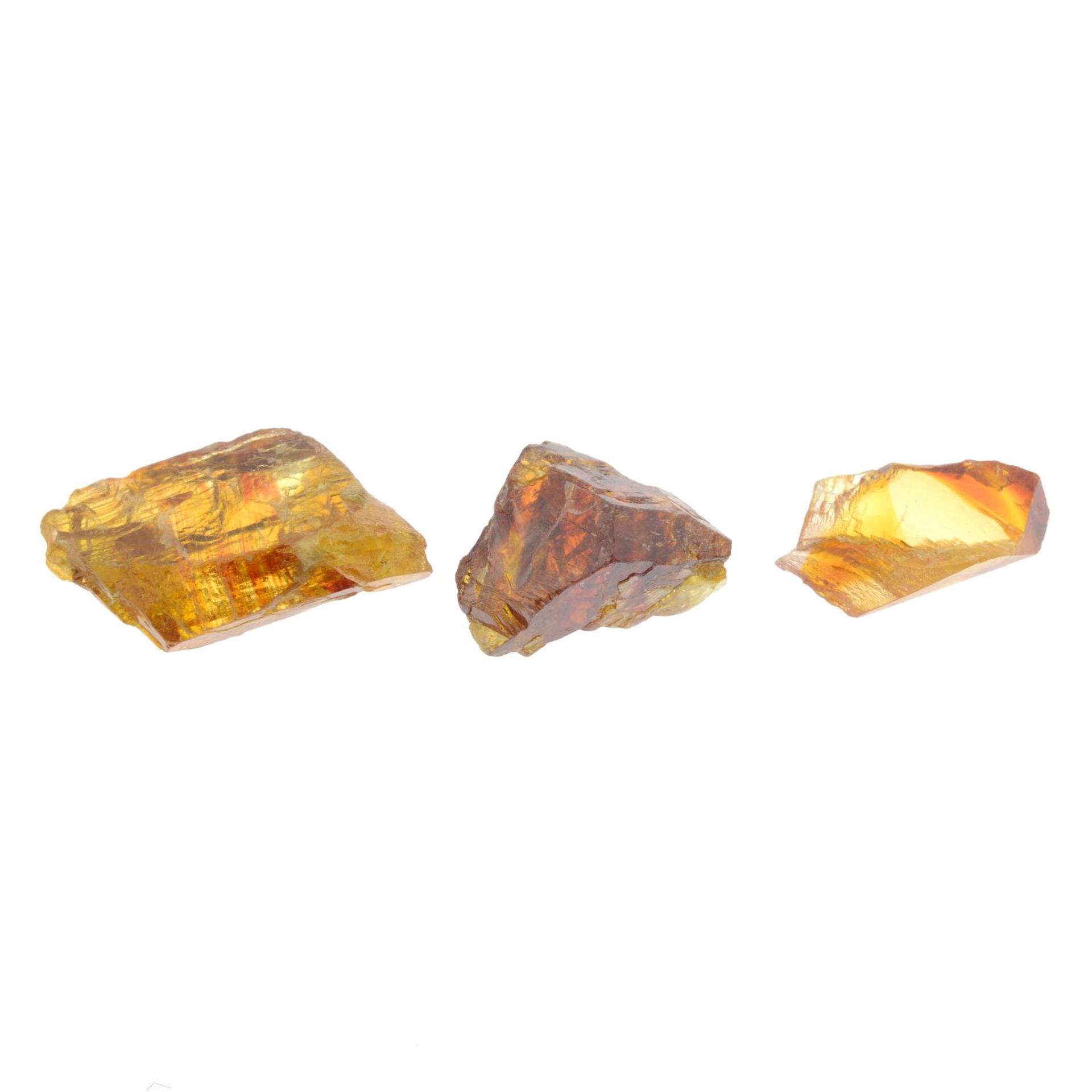 Selection of rough sphalerite.