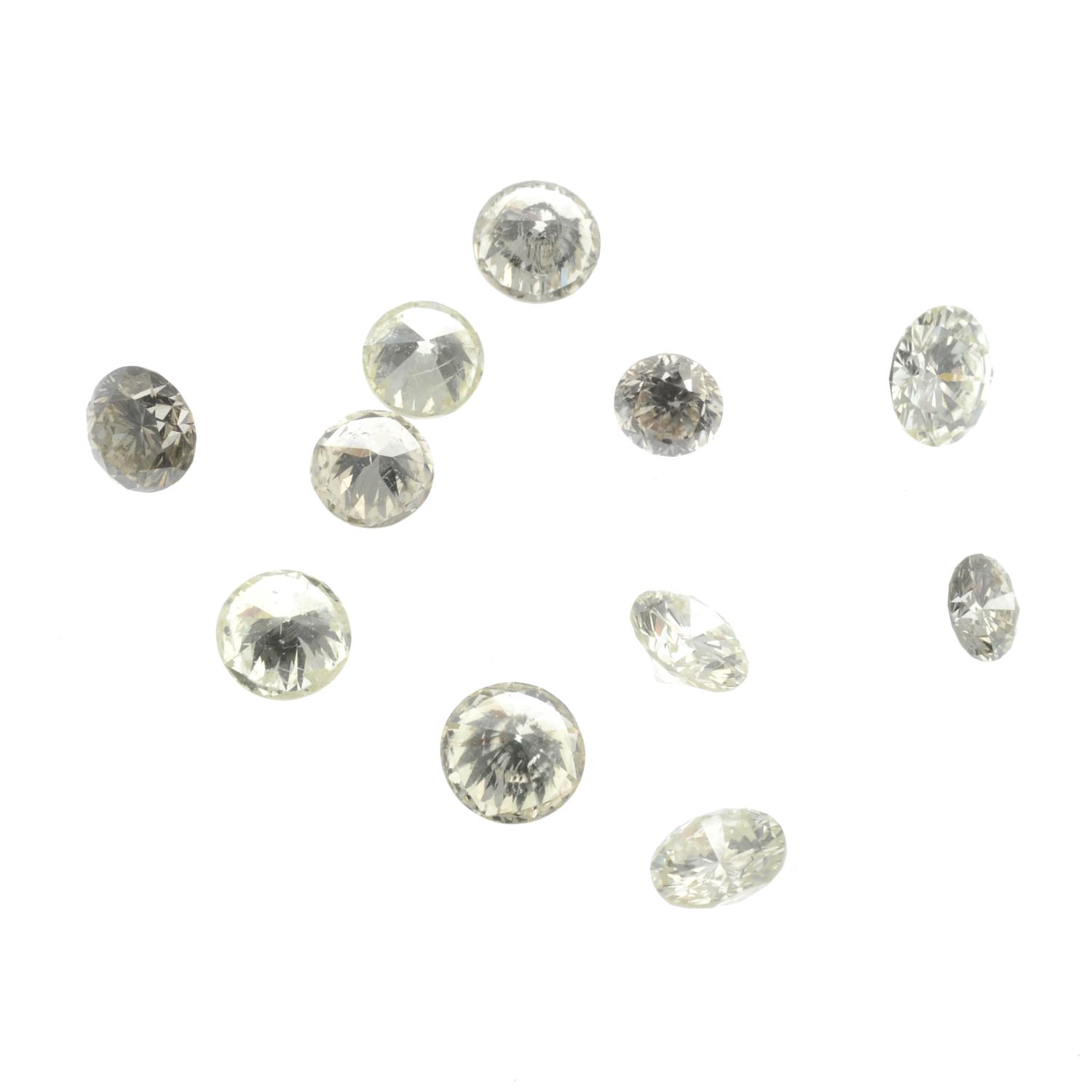 A selection of brilliant-cut diamonds, total weight 1.39cts. - Image 2 of 2