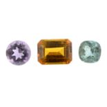 A selection of mixed gemstones.