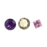 A selection of mixed gemstones.