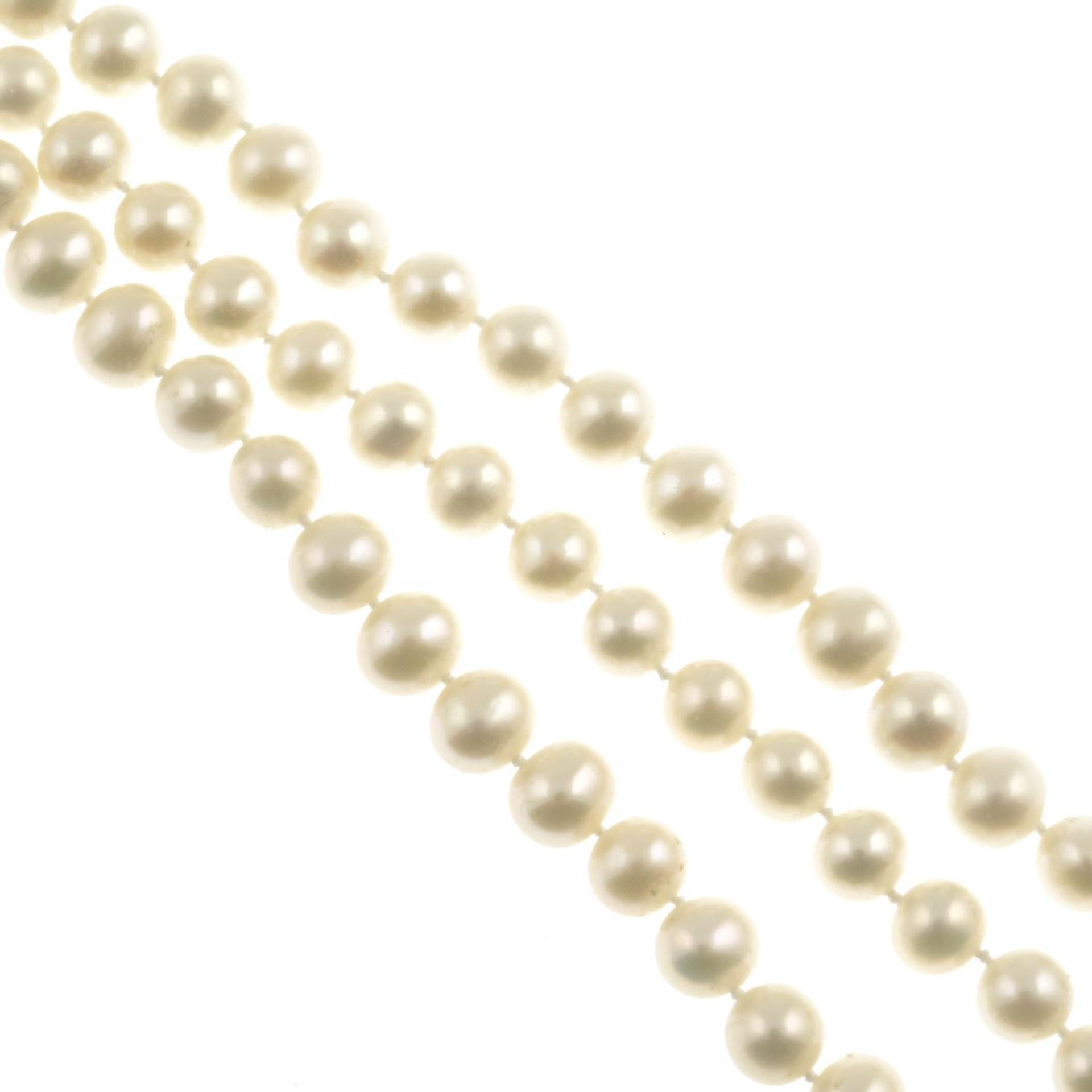 Selection of cultured pearls.