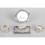 A selection of modern small and novelty silver items,