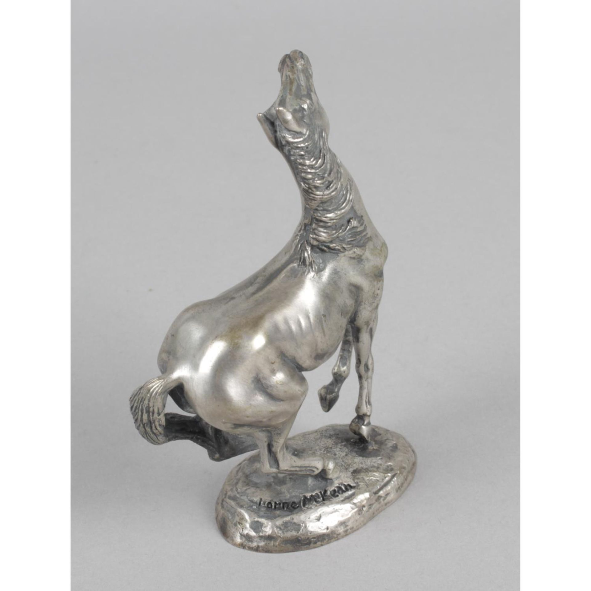 A limited edition of the first British Horse Society silver sculpture by Lorna McKean, - Image 2 of 6