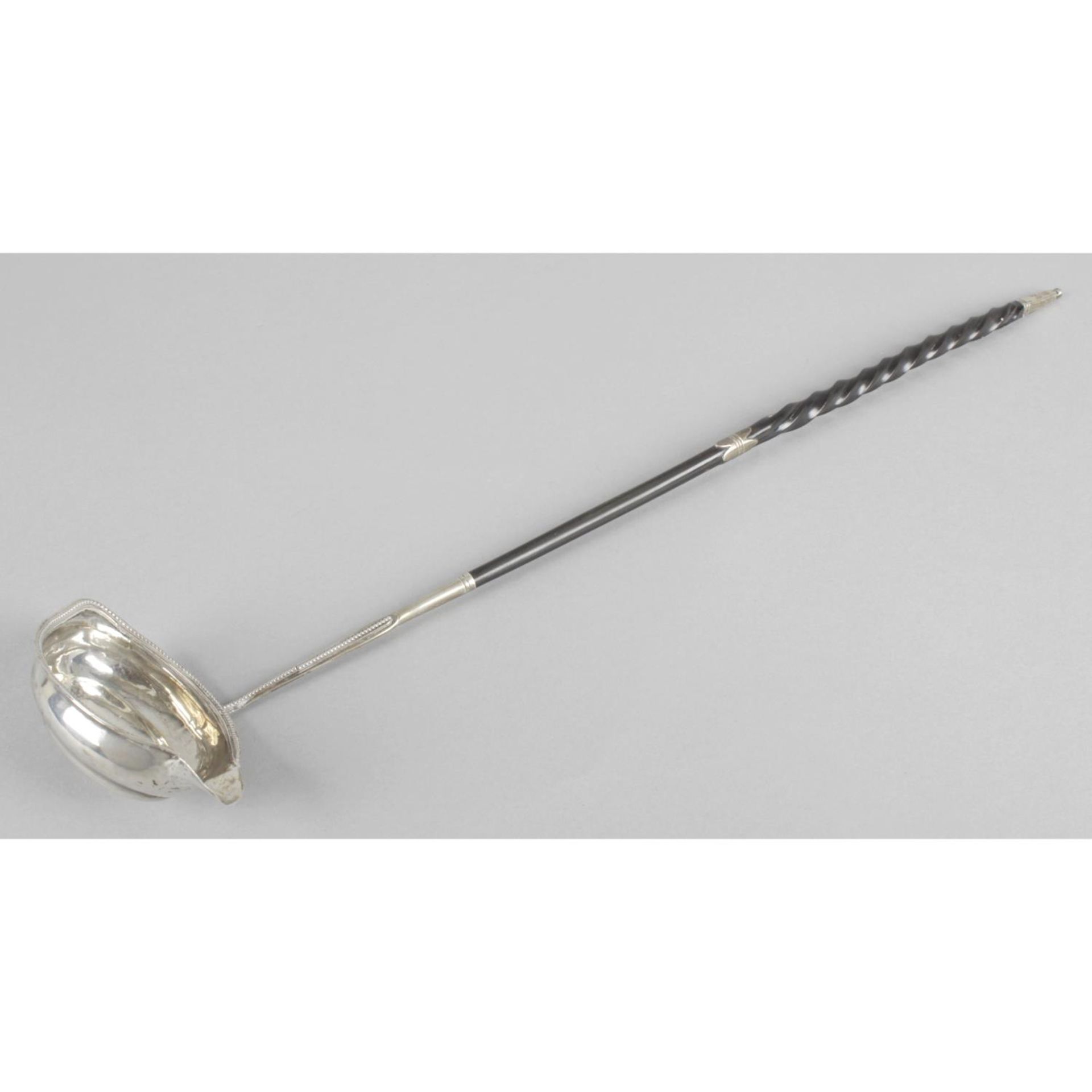 A George III silver punch ladle,