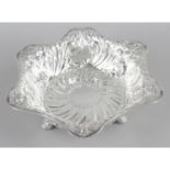 A late Victorian silver dish,