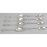 A selection of Scottish silver spoons,