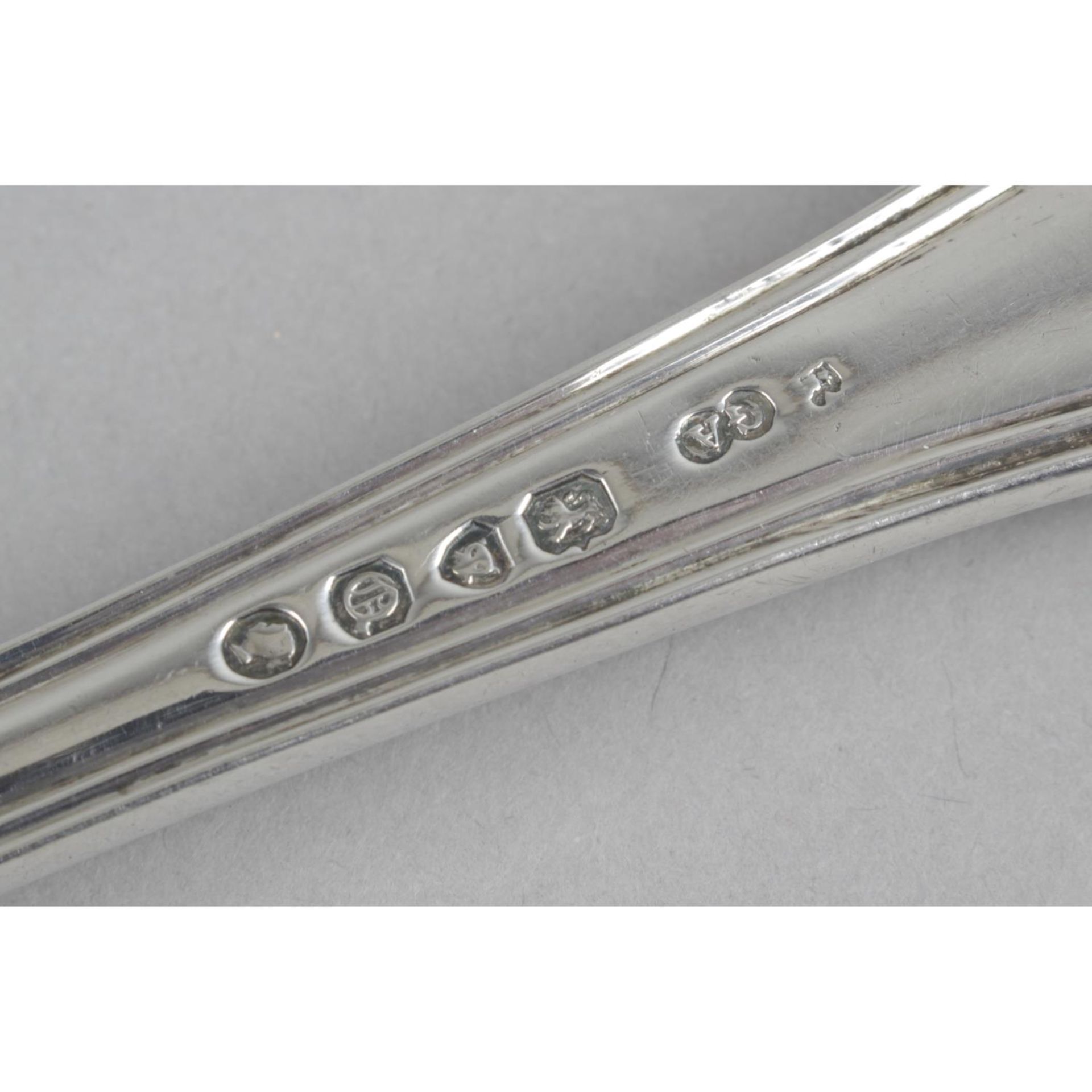 An early Victorian silver soup ladle, - Image 2 of 2