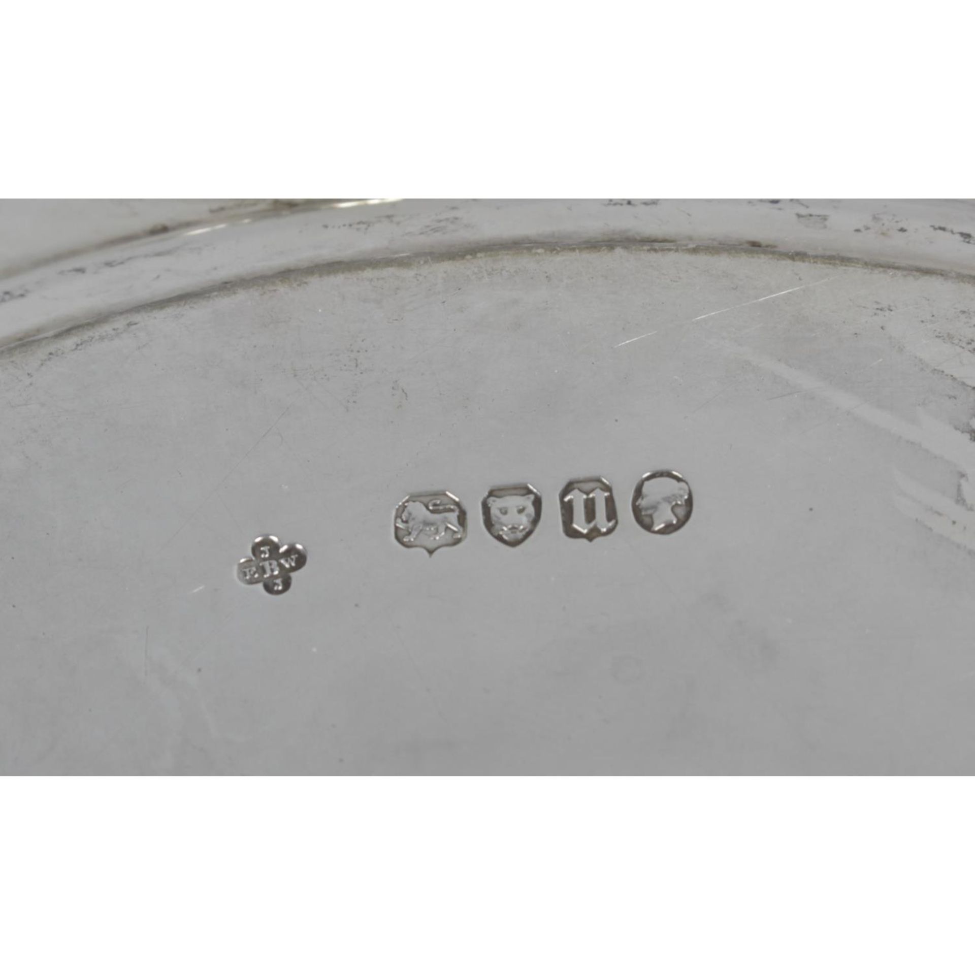 A mid-Victorian silver twin-handled oval tray, - Image 2 of 2