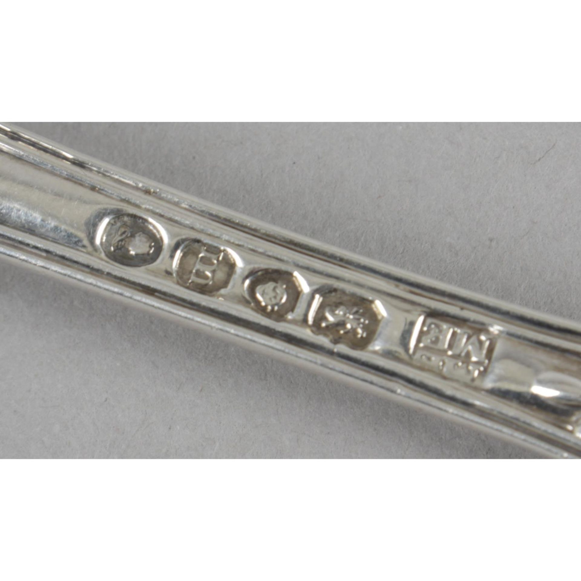 A set of six George IV silver dessert forks, - Image 2 of 2