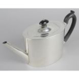 An Edwardian silver teapot,