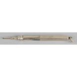 A Sampson Mordan & Co gold telescopic propelling pencil,