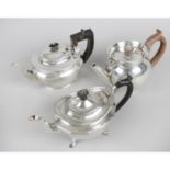 A Victorian silver bachelor teapot,