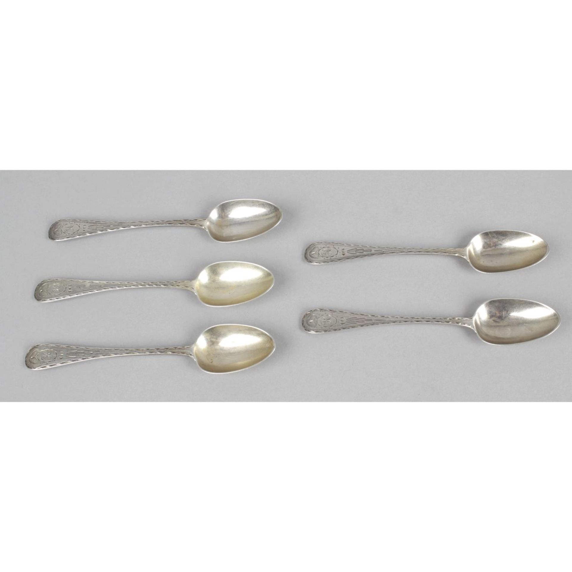 A selection of Scottish teaspoons,