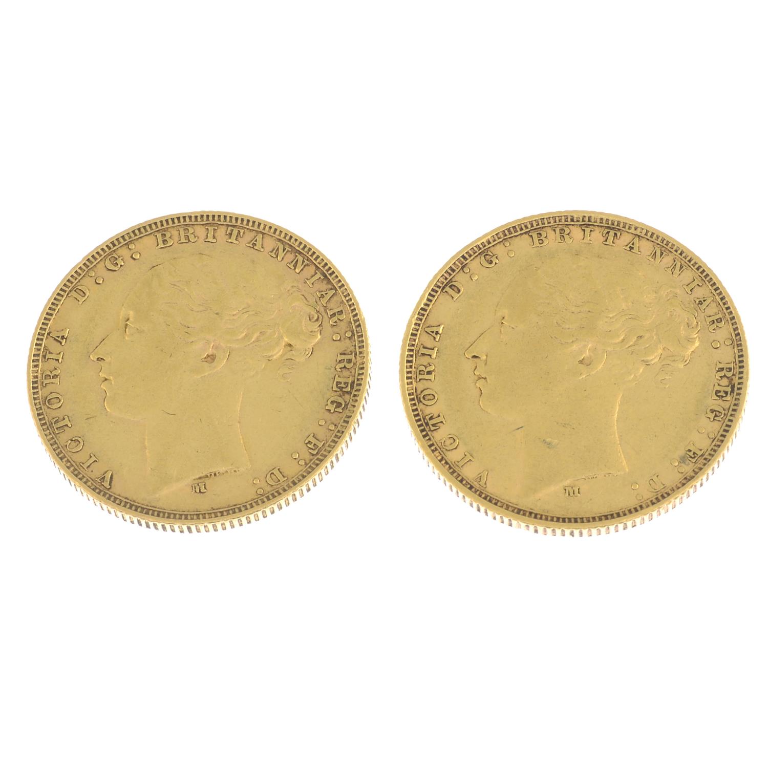 Victoria, Sovereigns 1878M (2) (S 3857).