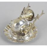 A Chinese export novelty inkstand,