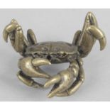 A small bronze study of a crab.