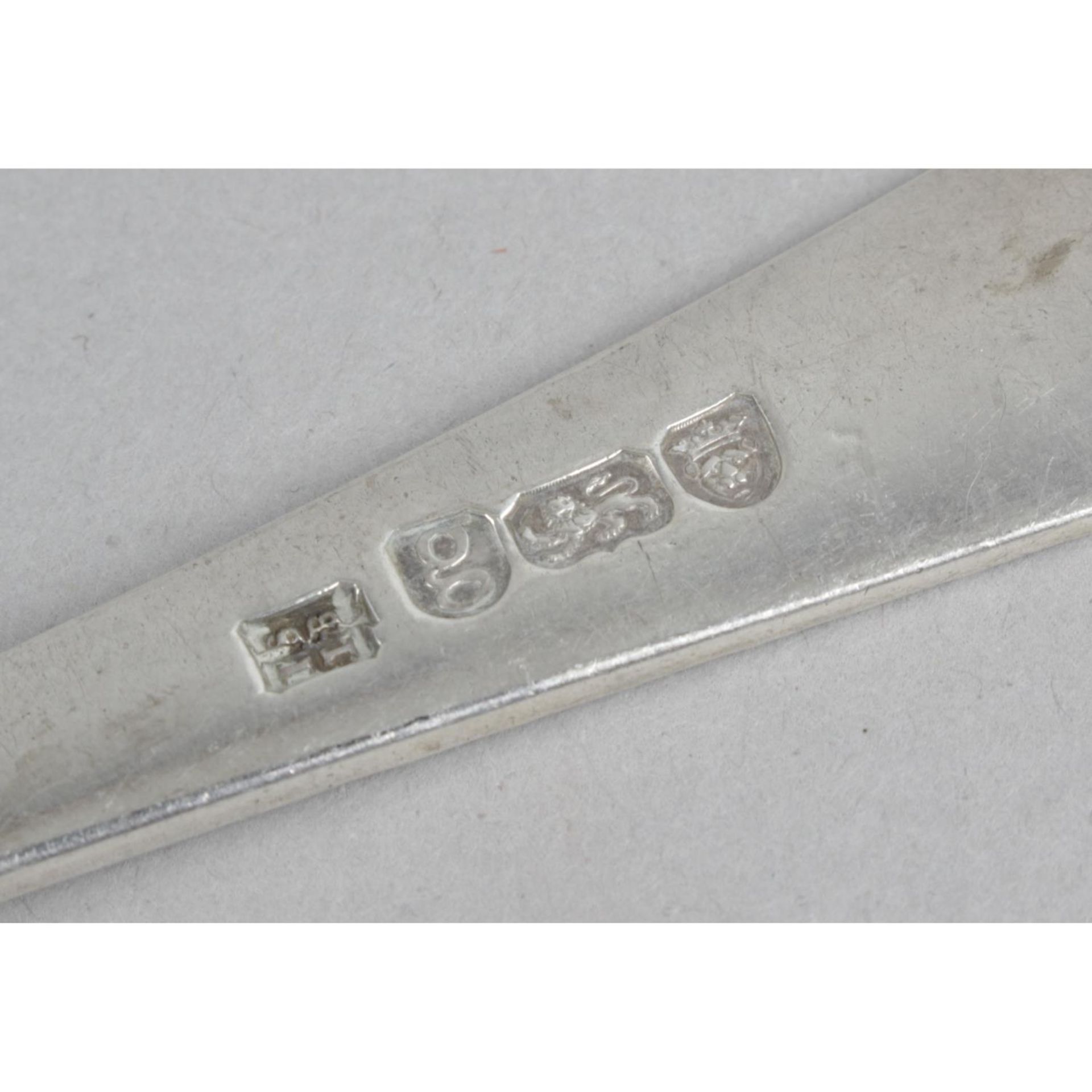A George III silver table spoon, - Image 3 of 5