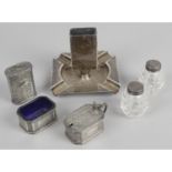 A miscellaneous selection of silver items,