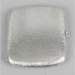 A George V small silver cigarette case,