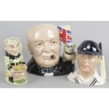 A Royal Doulton Character Jug of the Year depicting Winston Churchill D6907 in original box.