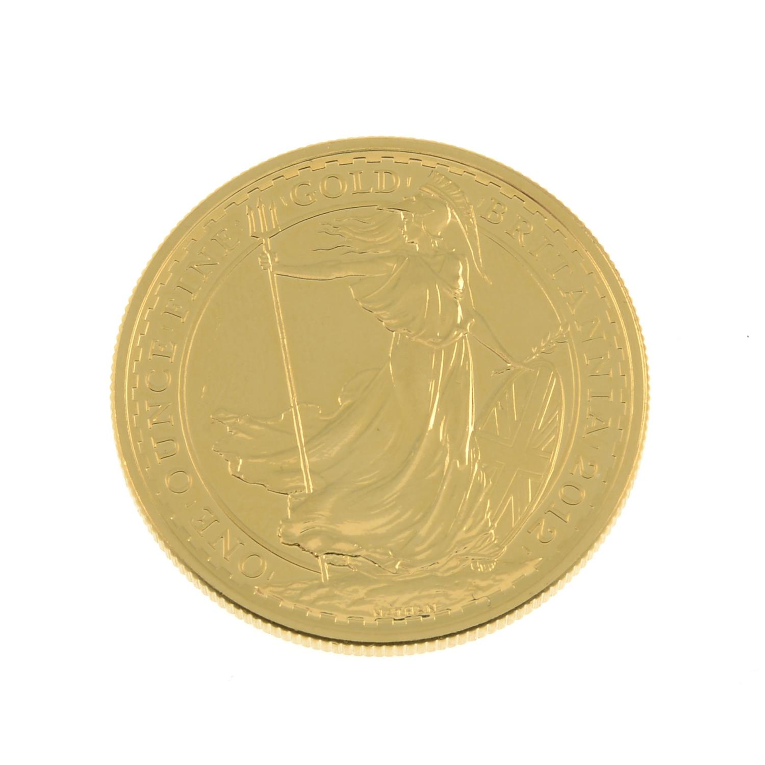 Elizabeth II, gold Britannia 100-Pounds 2012 (S 4450). - Image 2 of 2