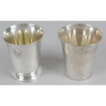 A French silver cup,