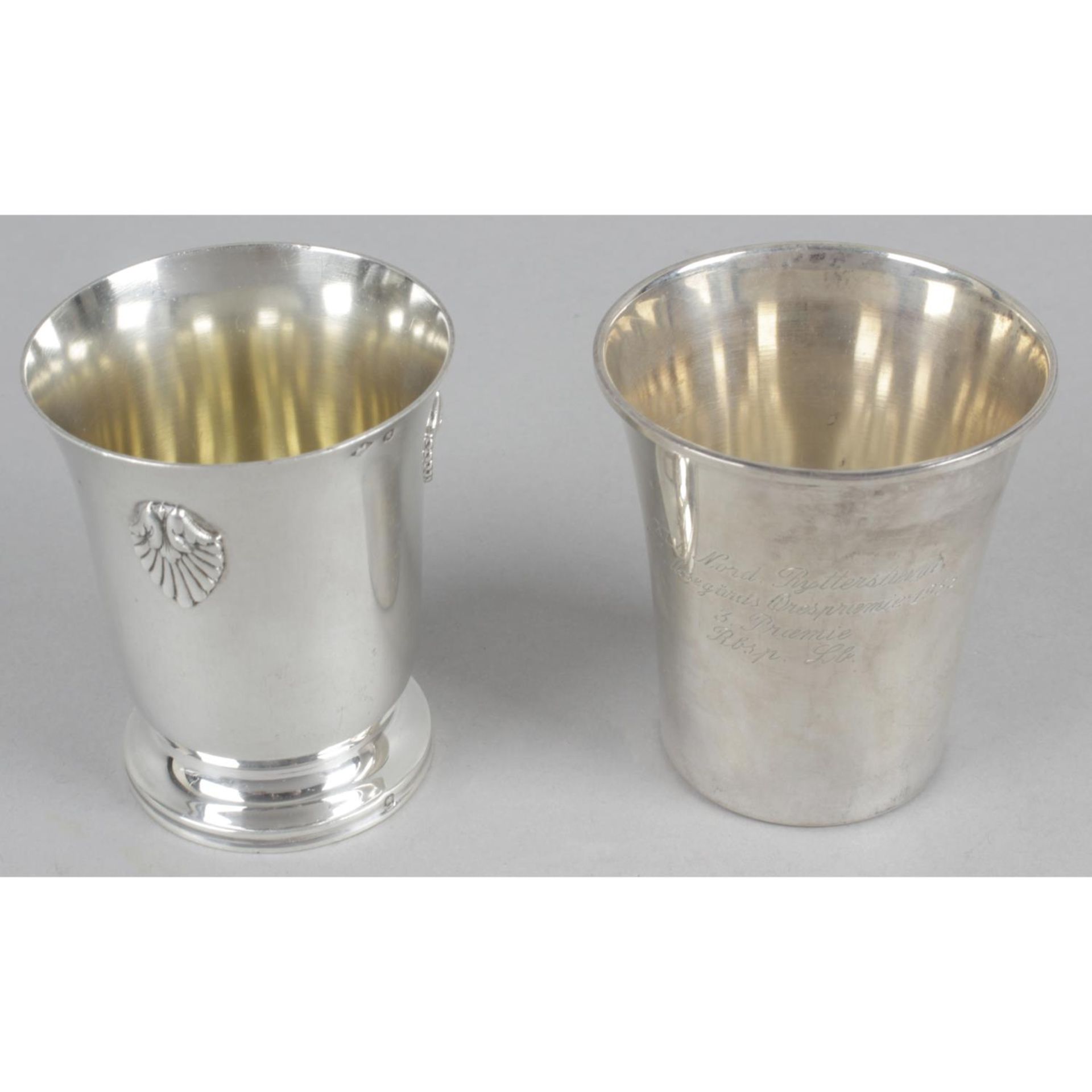 A French silver cup,