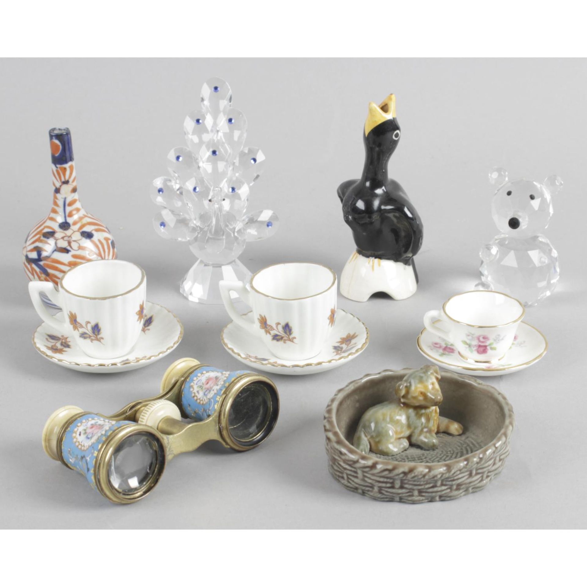 A mixed selection of assorted glass and china wares,