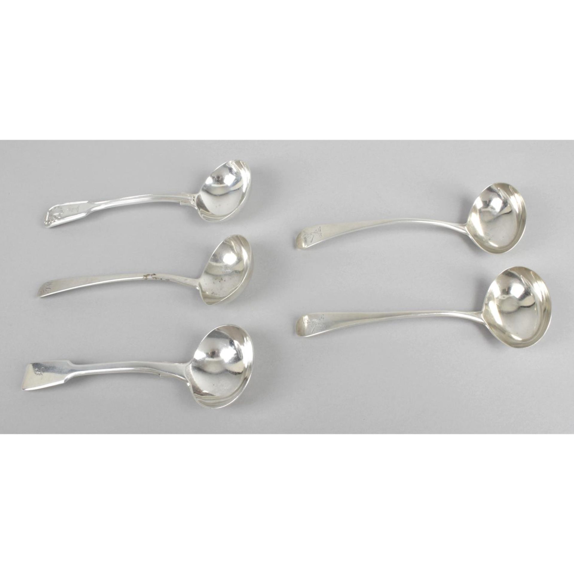 A selection of sauce ladles,