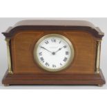 An early 20th century mahogany cased mantel clock,