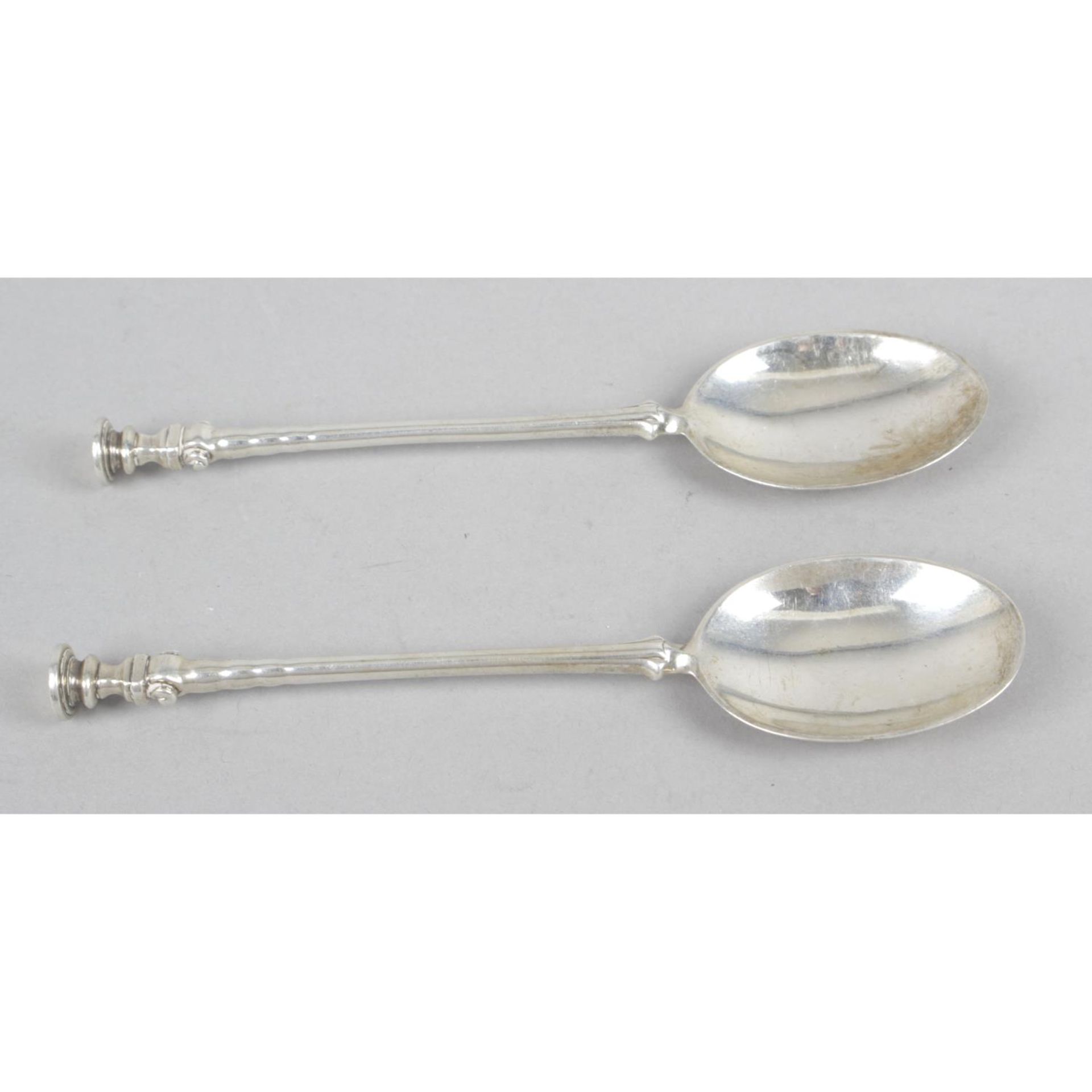 A set of six Apostle spoons, - Image 3 of 6