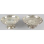 A 1920's silver tazza dish,