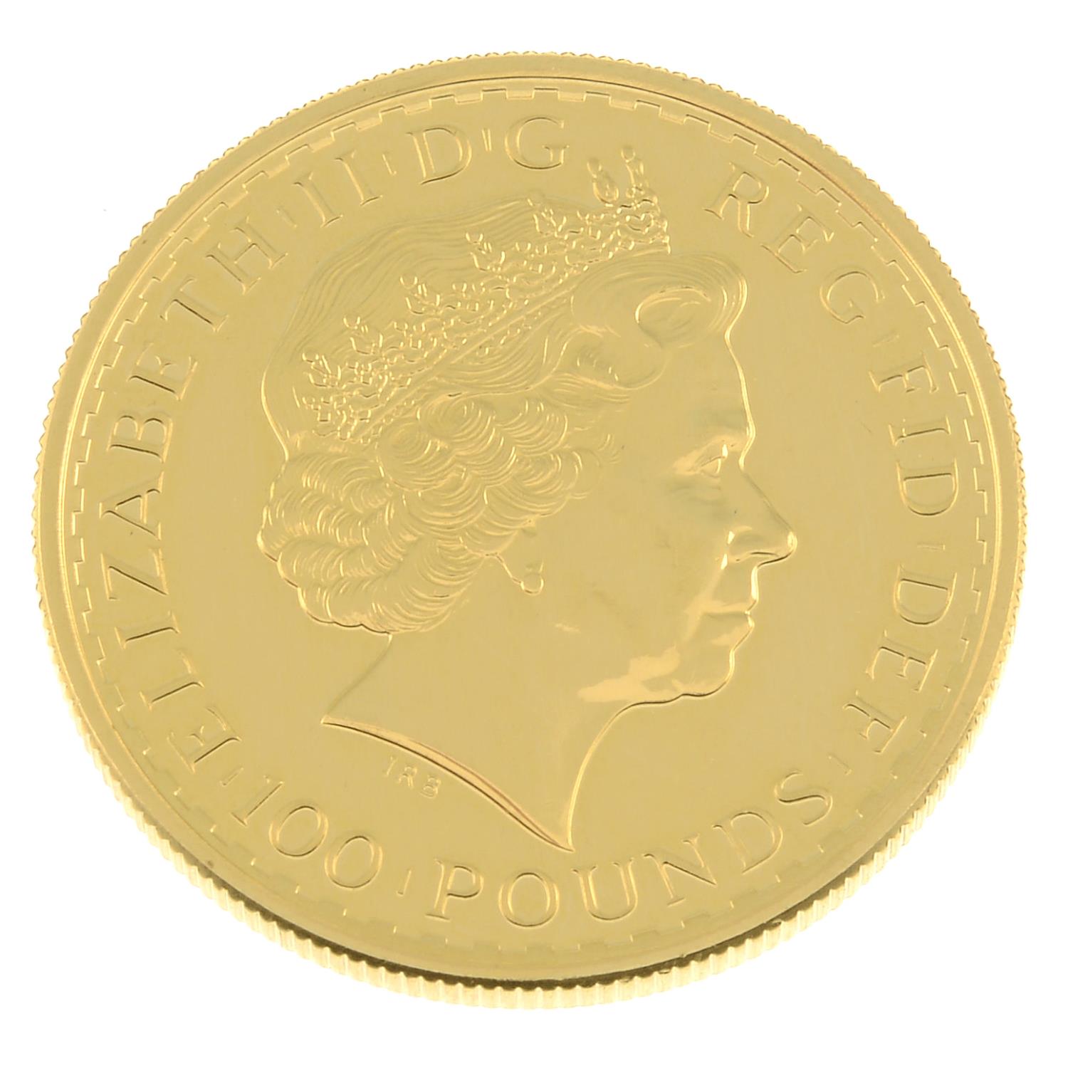 Elizabeth II, gold Britannia 100-Pounds 2012 (S 4450).