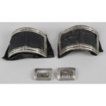 A pair of George III silver shoe buckles,