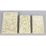 A 19th century Cantonese carved ivory visiting card case,