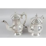 A large selection of silver plated items to include a pair of EPNS tea and coffee pots,