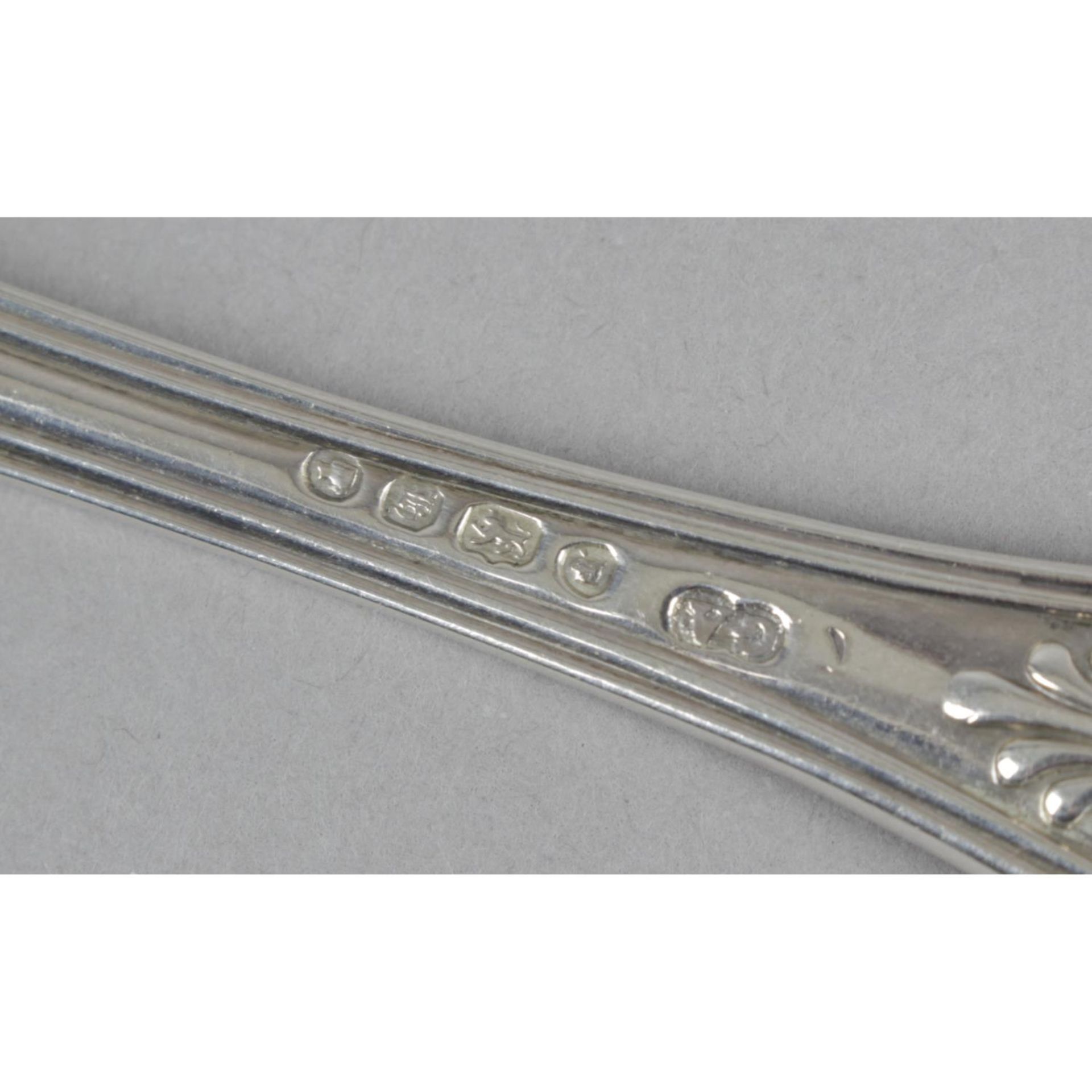 A set of four Victorian silver sauce ladles, - Image 2 of 5