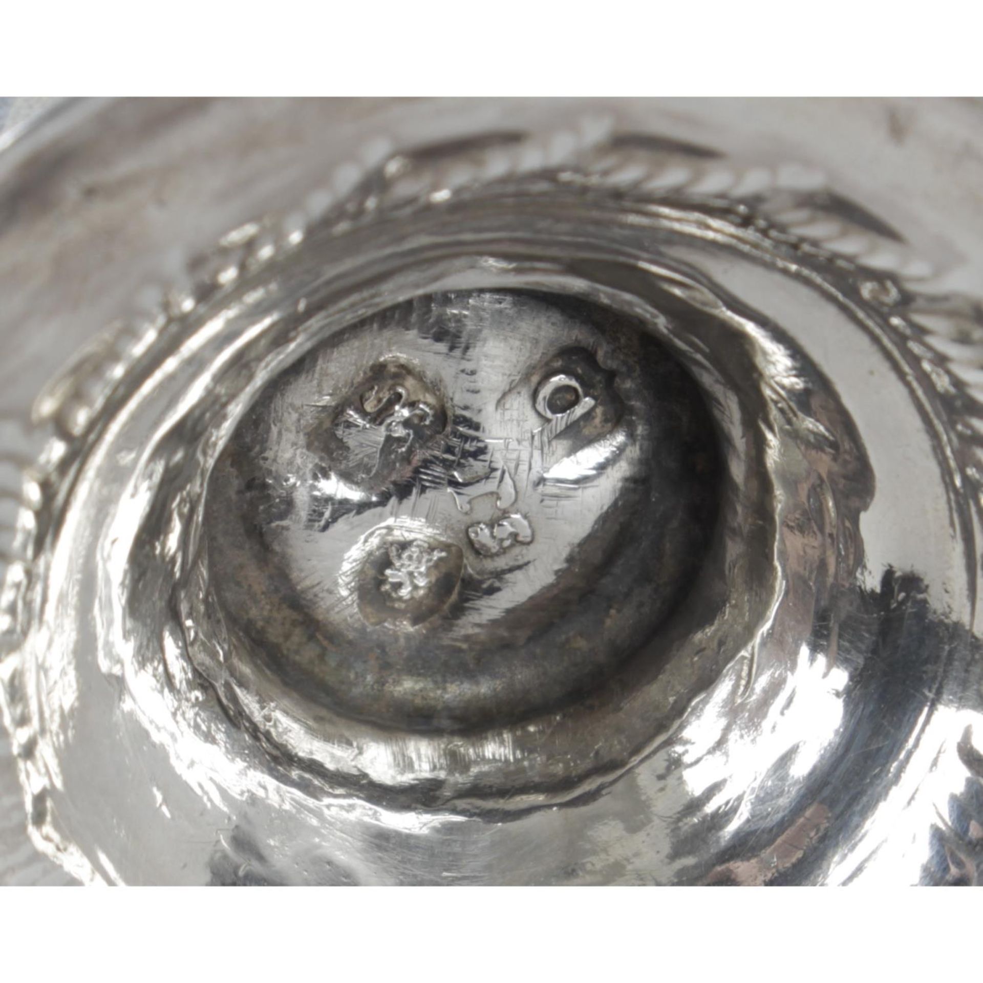 A small George III silver caster, - Image 2 of 3