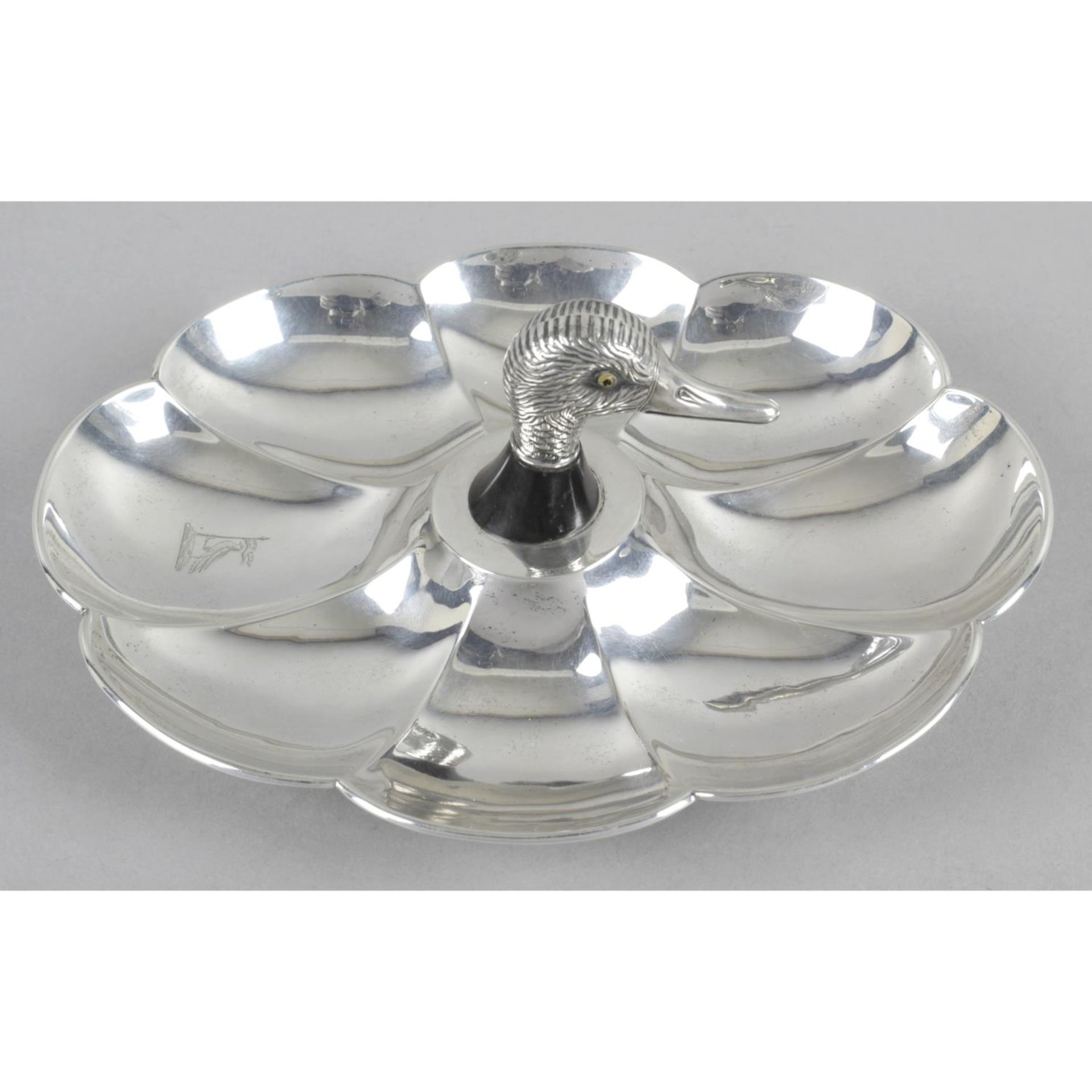 A Victorian silver bonbon or nut dish,