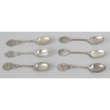 A selection of six silver spoons,