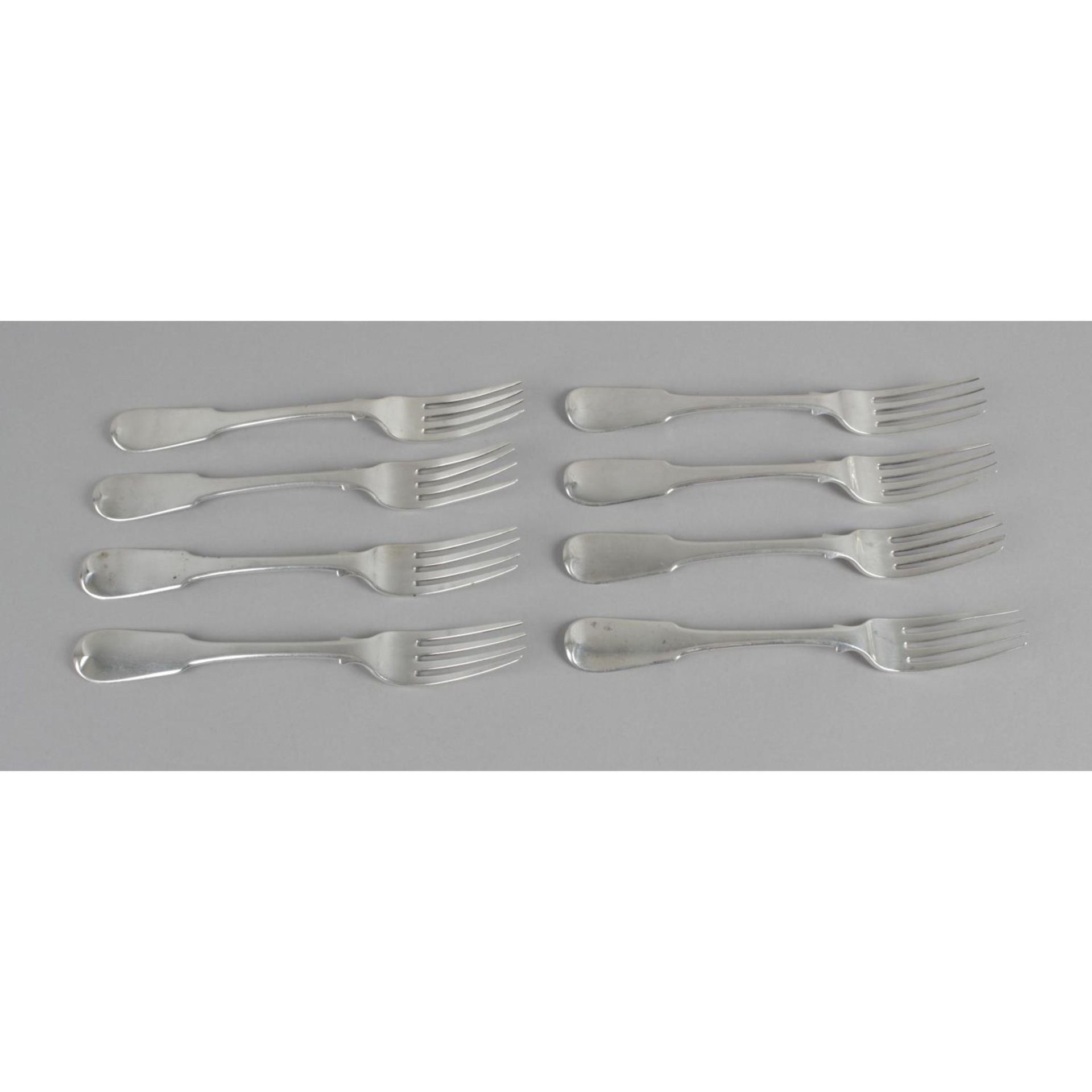 A selection of Scottish silver spoons and forks, - Image 6 of 6